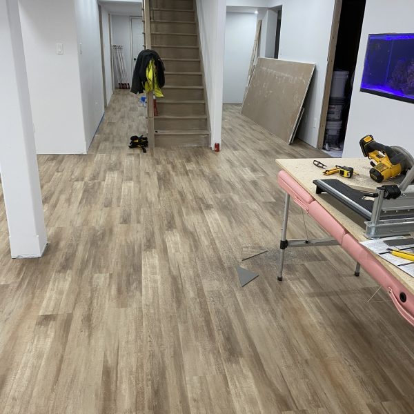 basement renovation - Flooring